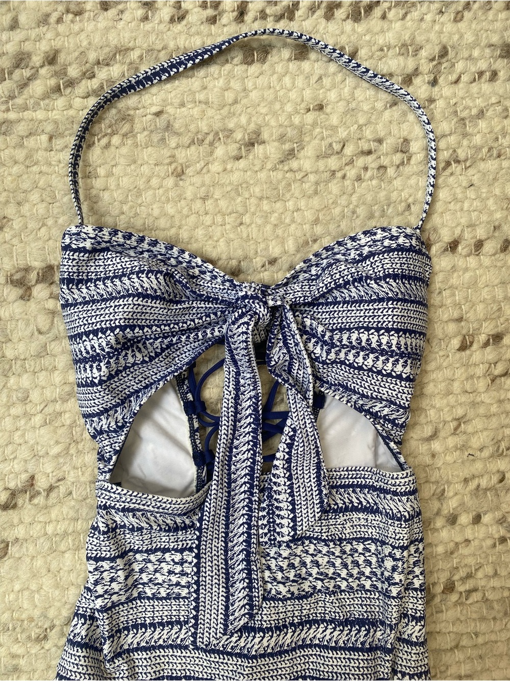Splendid Nautical By Nature One Piece Swimsuit, Size M - Picture 3 of 10